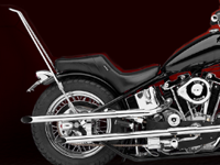 Fatbob-DRAG ハンドルバー低くて後ろにプルバックしたハンドル