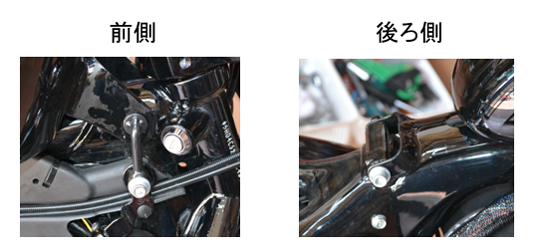 写真の車両はタンクアップ済