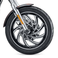 ハーレー純正　タイフーン・カスタムホイール カットバックグロスブラック フロント/リア